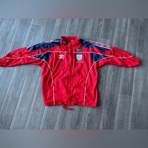 England 1998 Umbro Coaches Jacket - Red - Large